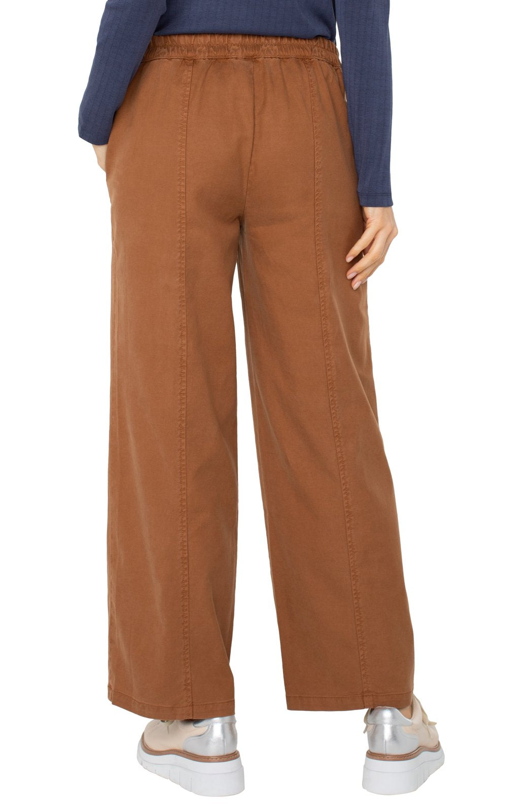 Wide leg trouser/ mocha brown