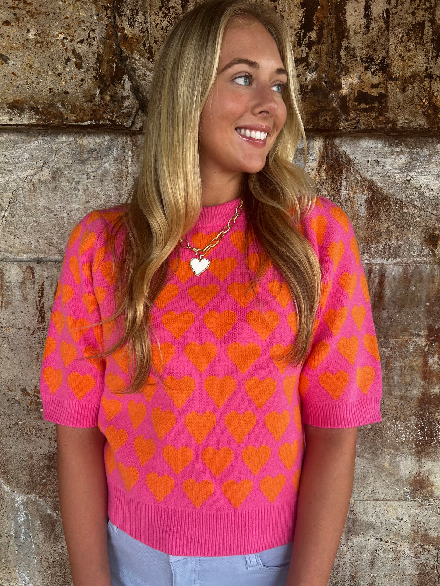 Heart Knit Top
