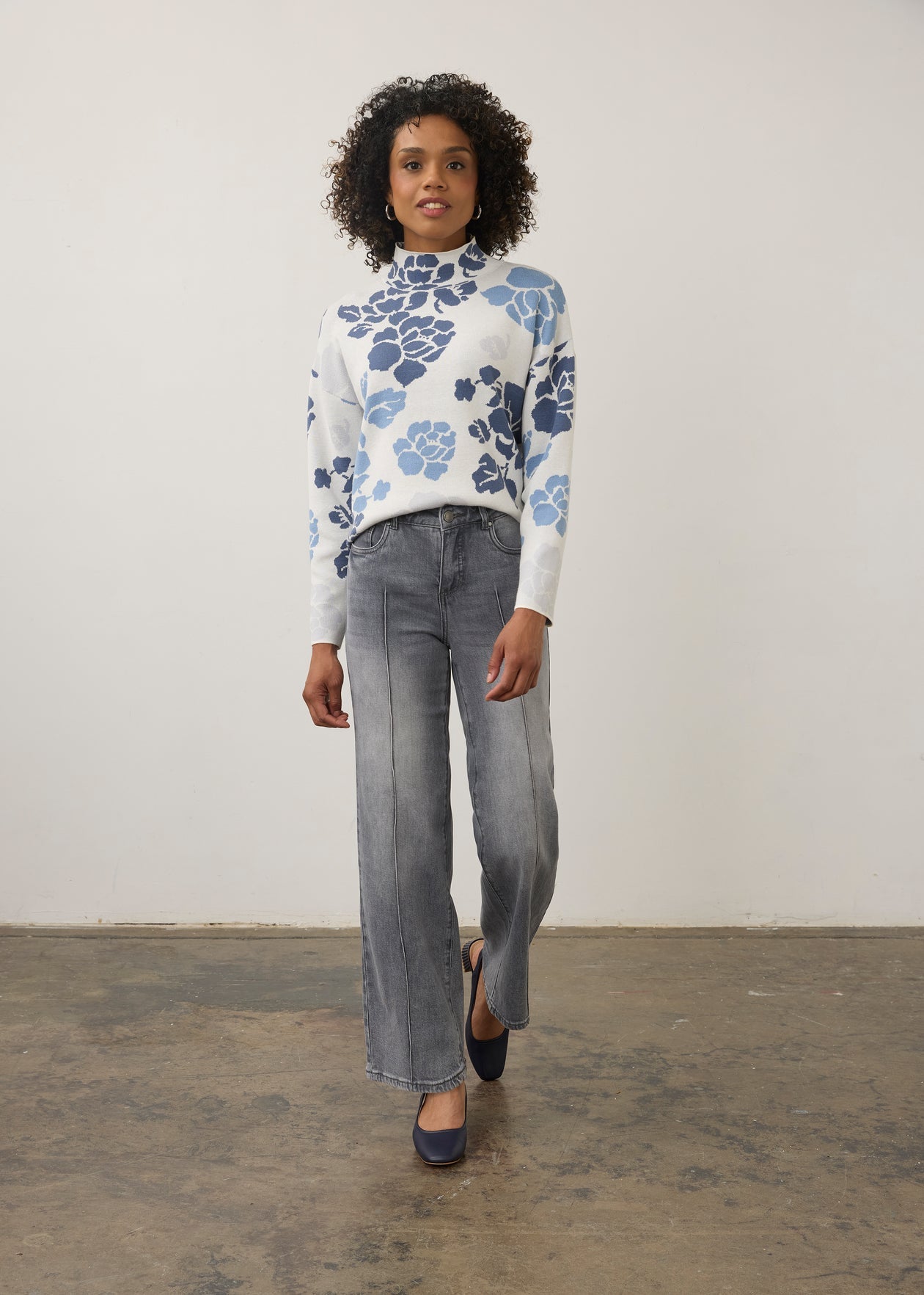 Mock Neck Loose Fit sweater