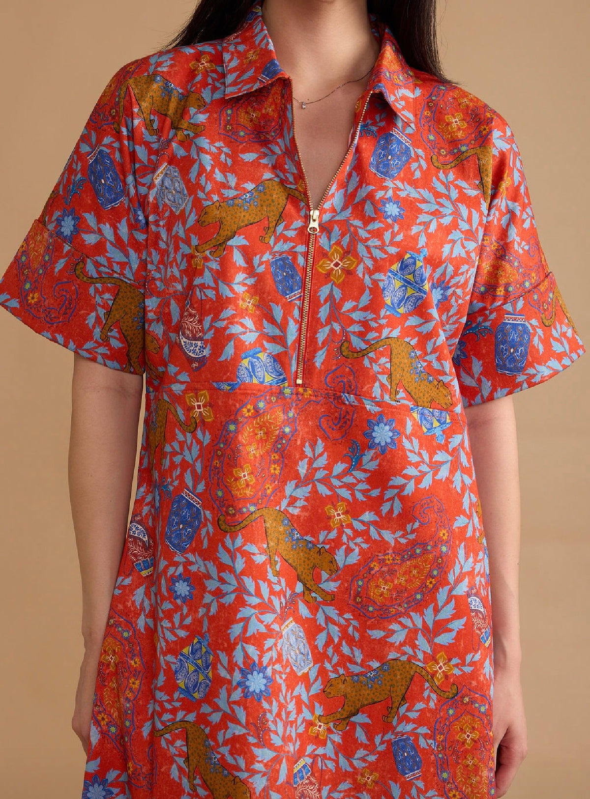 Monica Dress/ leopard raj