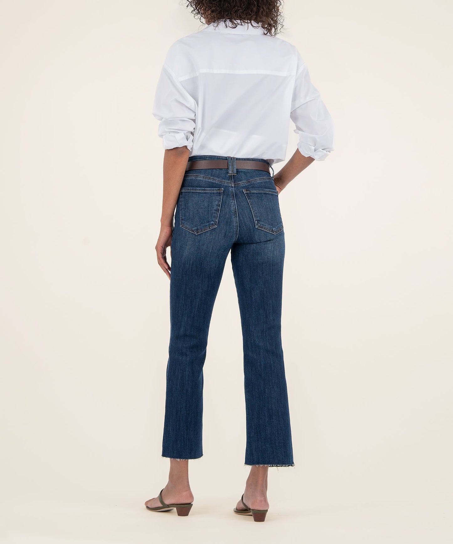 Kelsey High Rise Flare with front pocket/ precocious