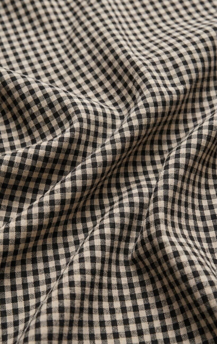 Merit Gingham top/ black