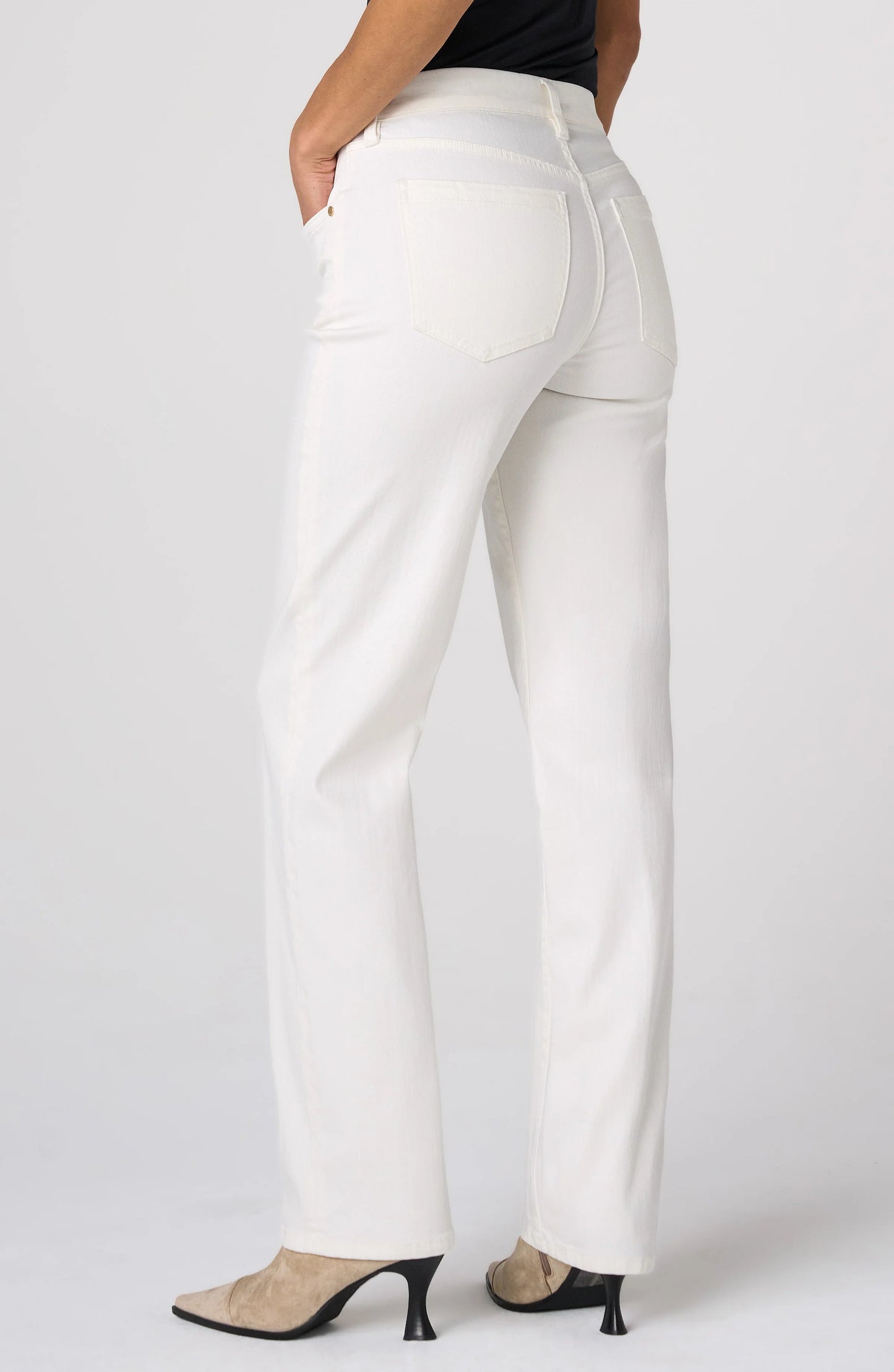 Kennedy Comfort Waist Straight Leg/ porcelain