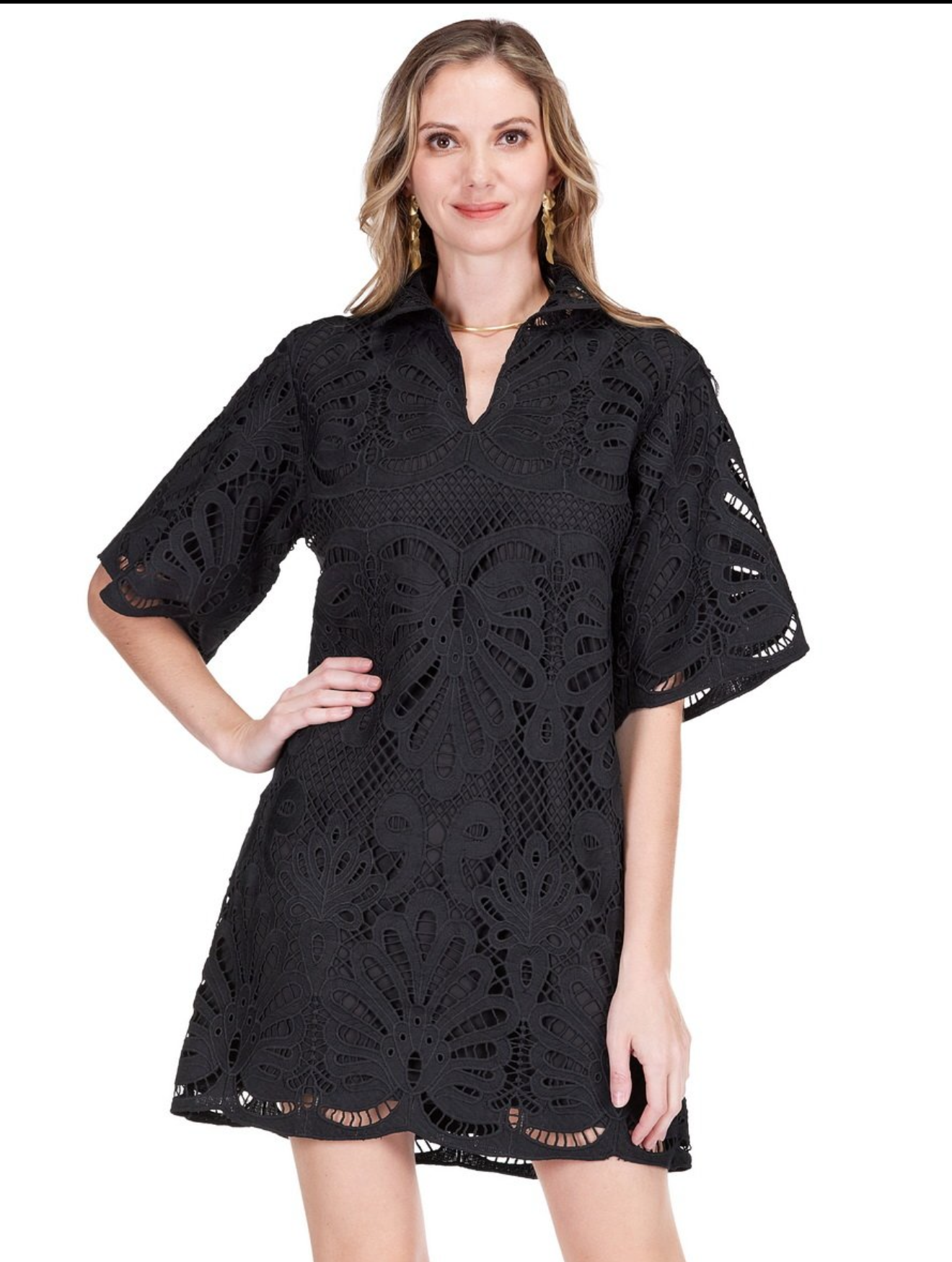 Tunic Dress/ Black Lace