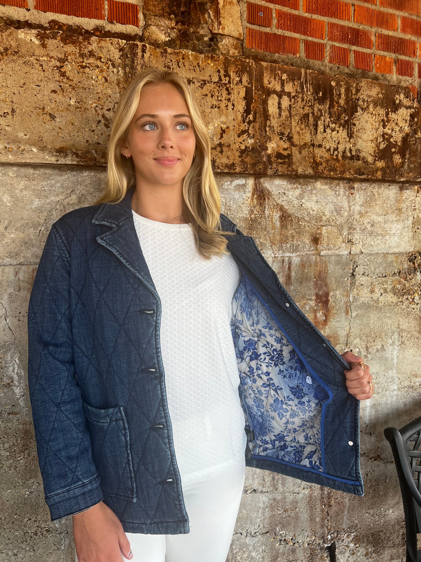 Denim Quilted casual jacket