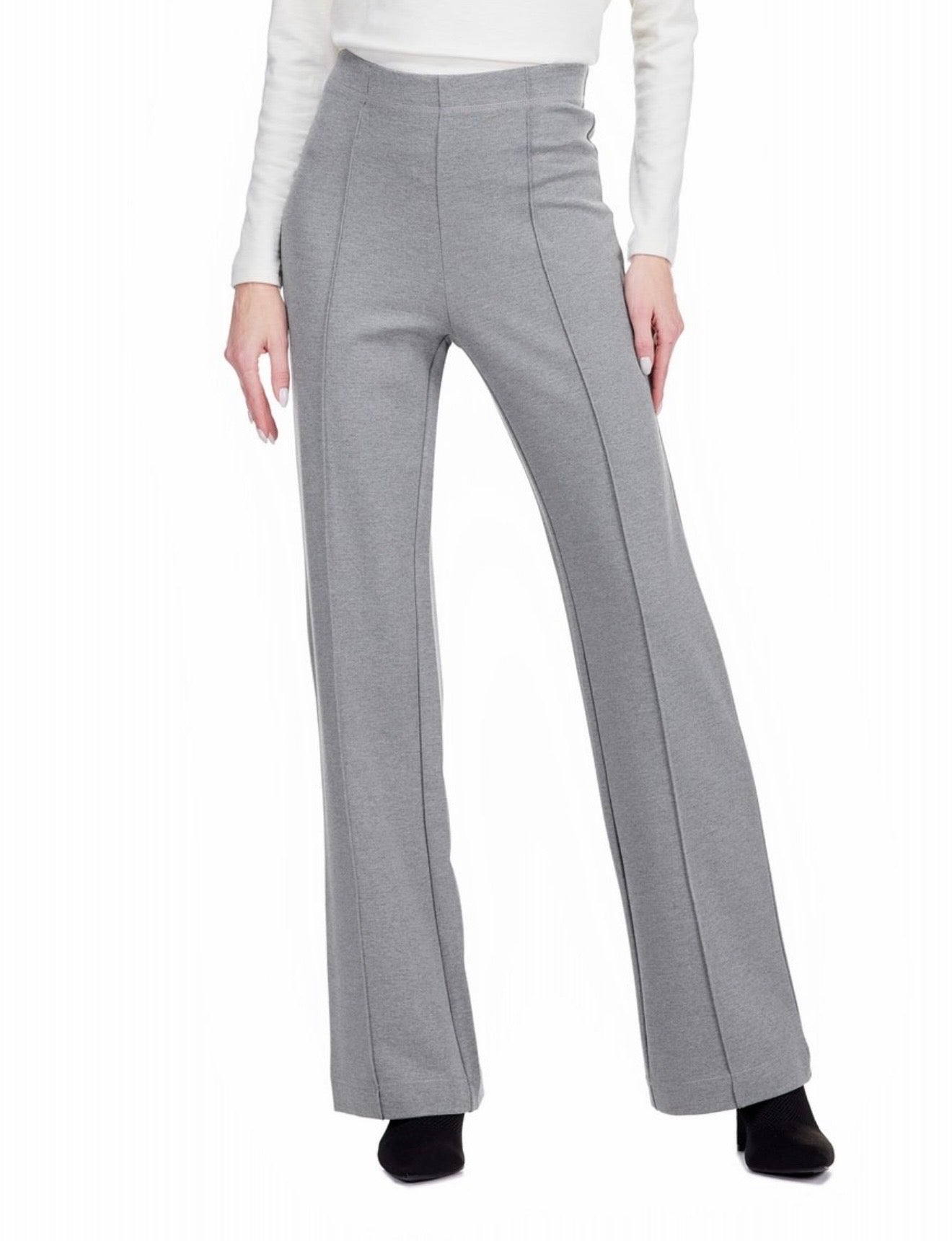 Ponte front seaming pant / Gray