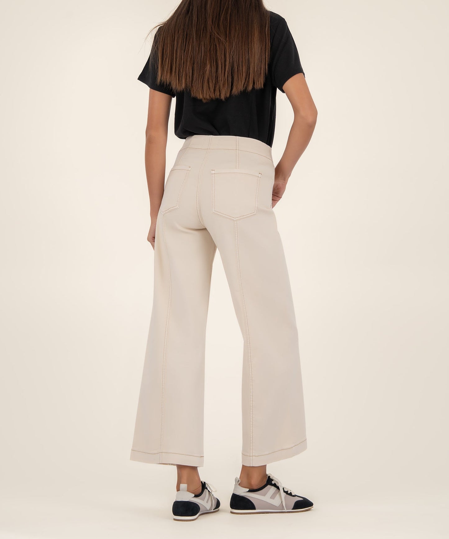 Meg high rise wide leg/ canvas