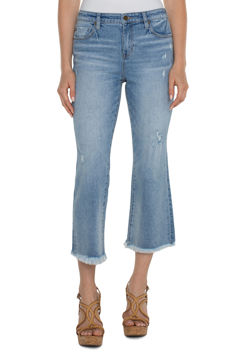 Hannah crop flare jeans