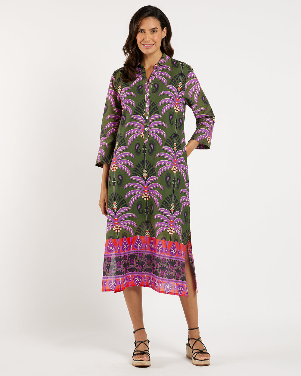 Kallan Caftan / Decorative Frond Loden