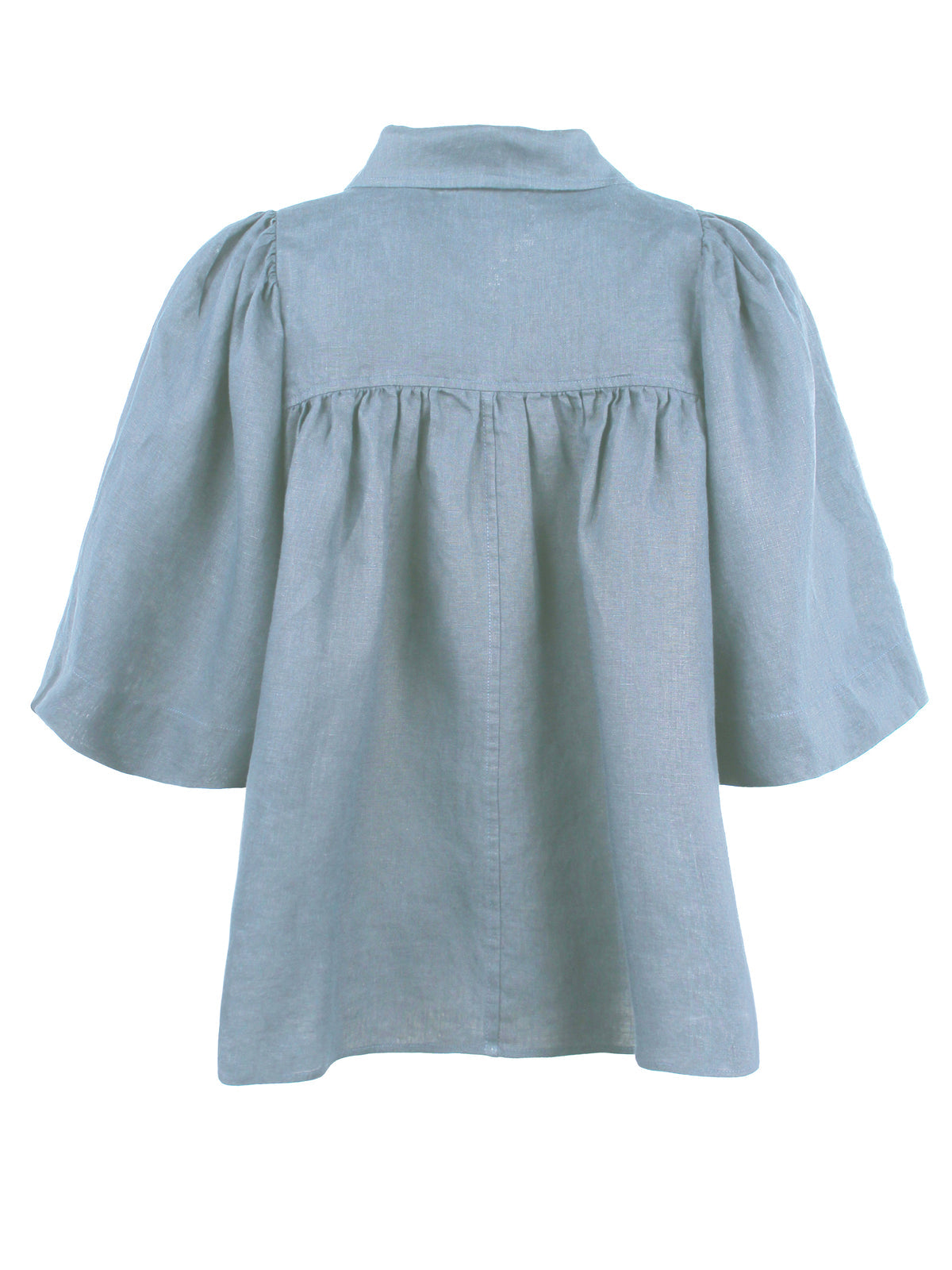 Collin Cape shirt/ fresh blue linen