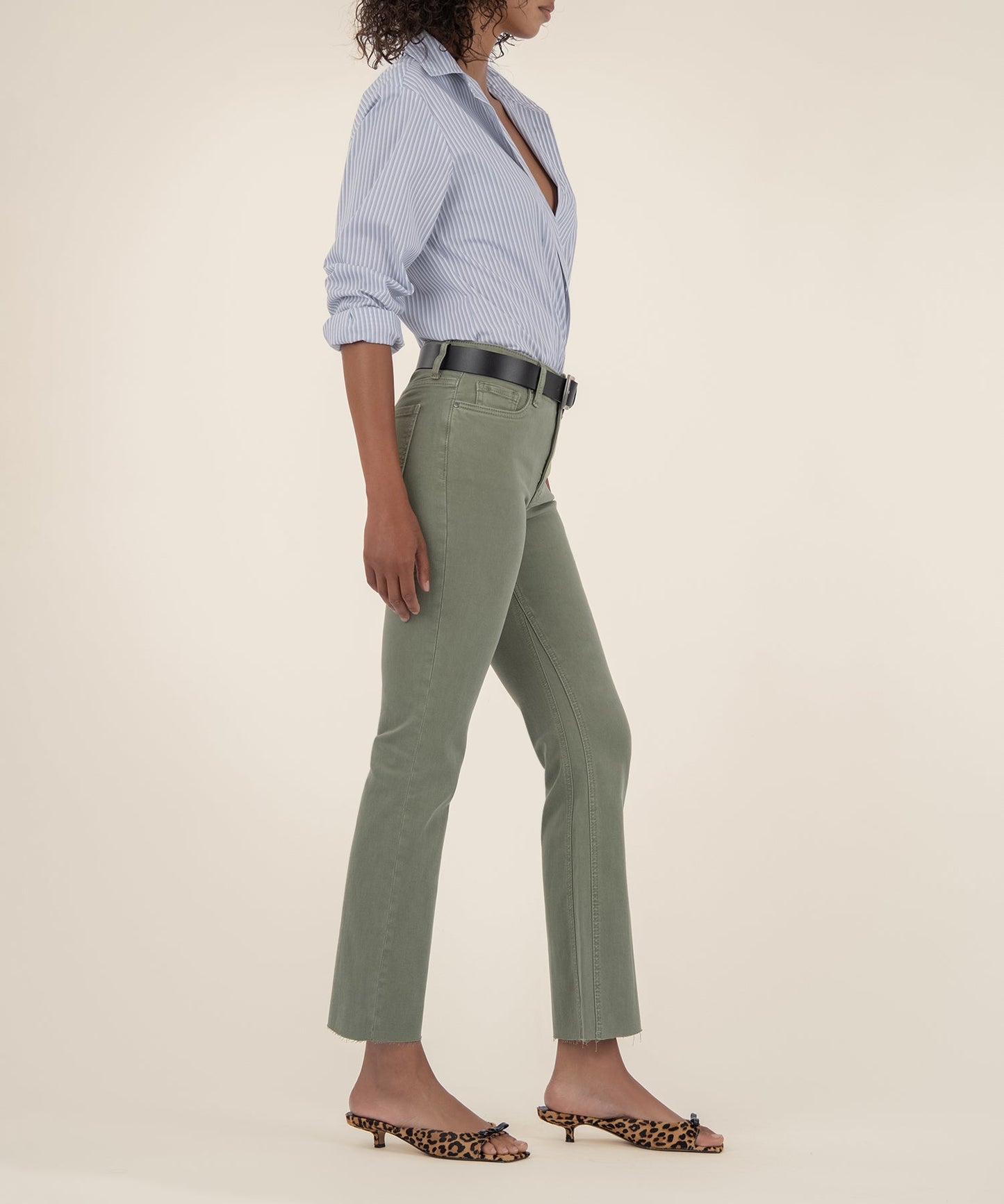 Kelsey High Rise Fab Ab Ankle / sage