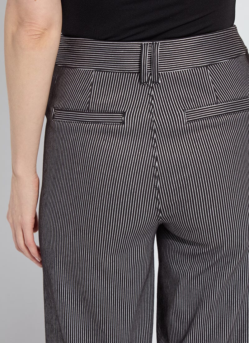 Darlene wide leg denim/ black sheen
