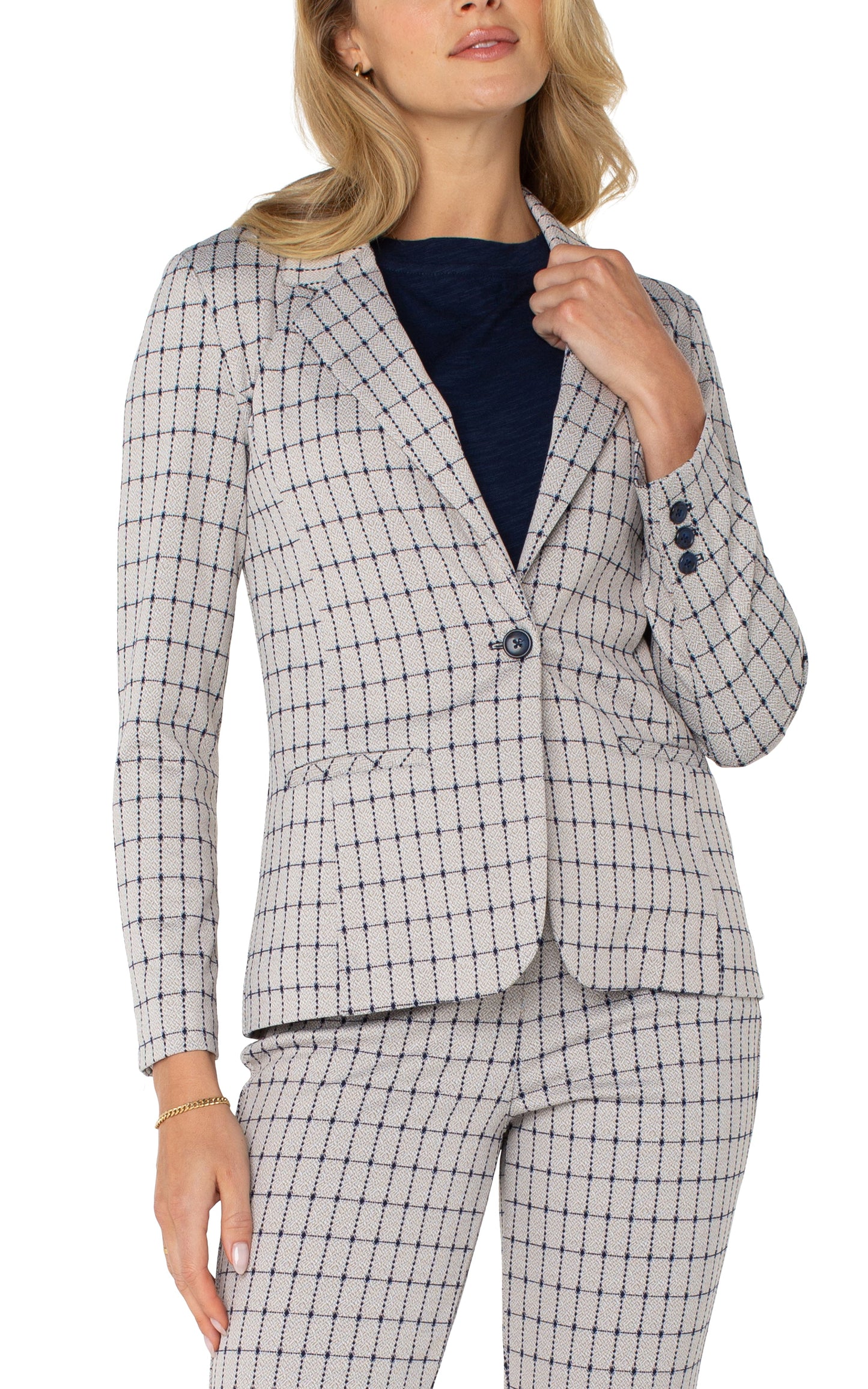 Fitted Blazer/ navy