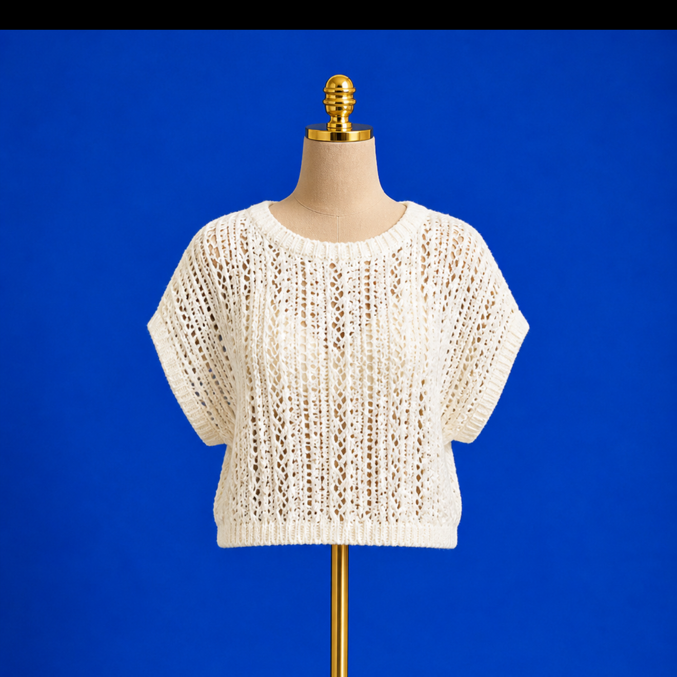 Ballast Crochet Top/ white