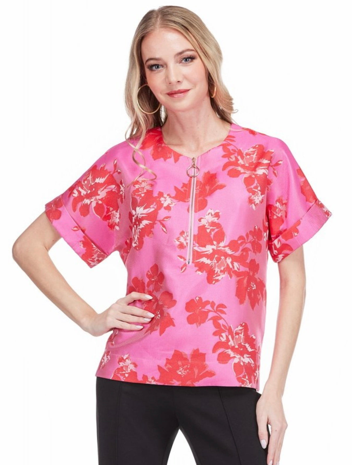 Zipper Top/ Romance Brocade