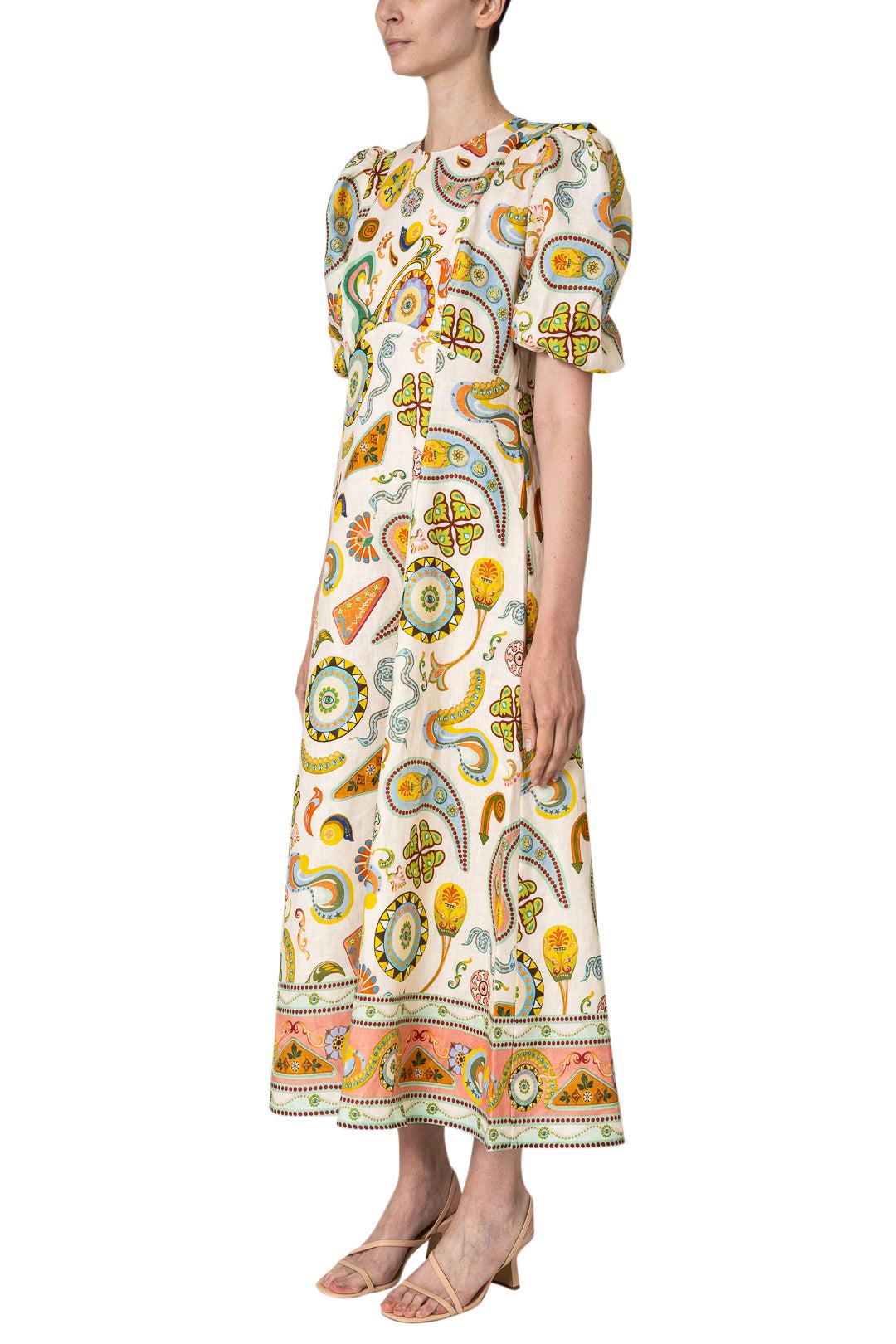Graphic print Midi Dress