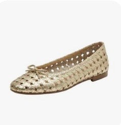 Houston woven leather ballet flats