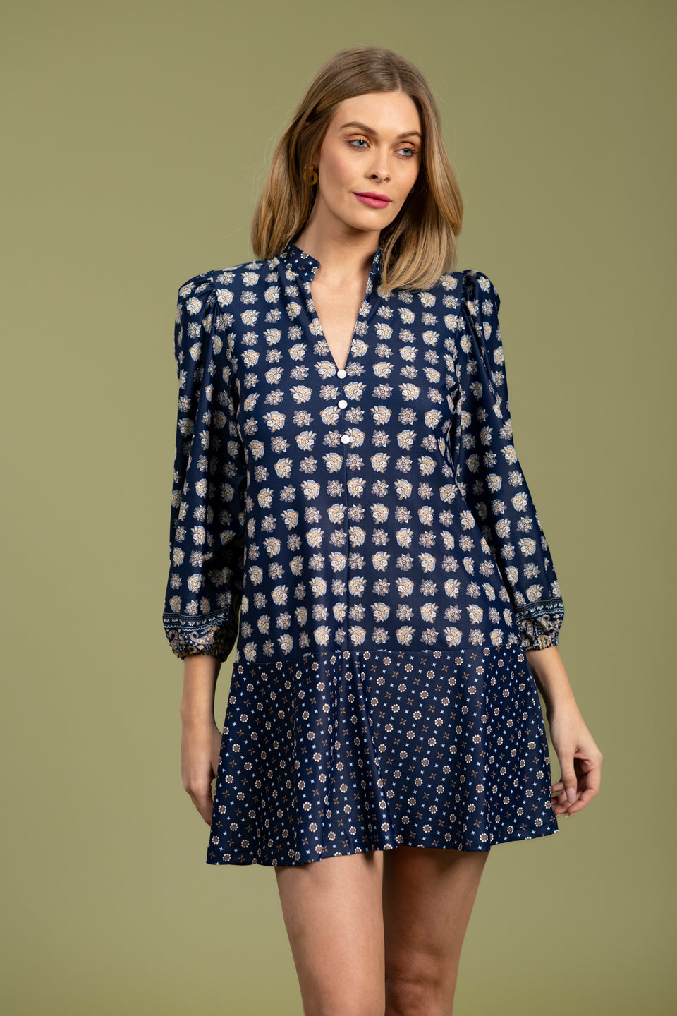 Hazel Dress/ flora paisley multi