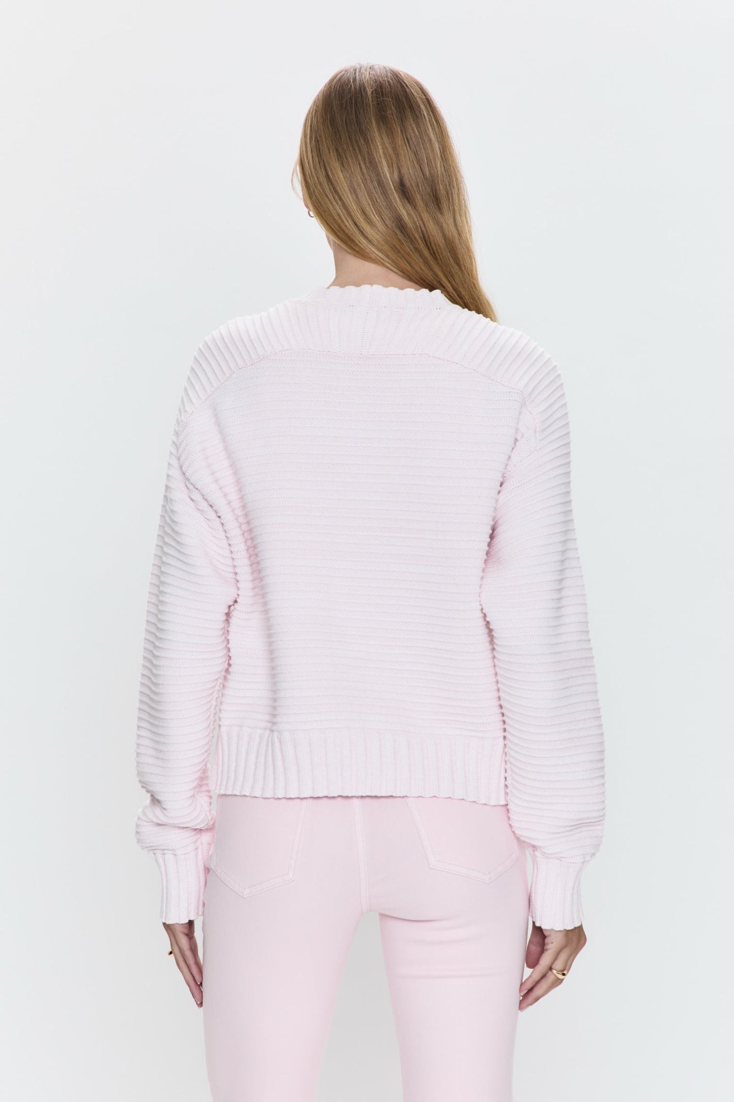 Adina sweater/ Barely Pink