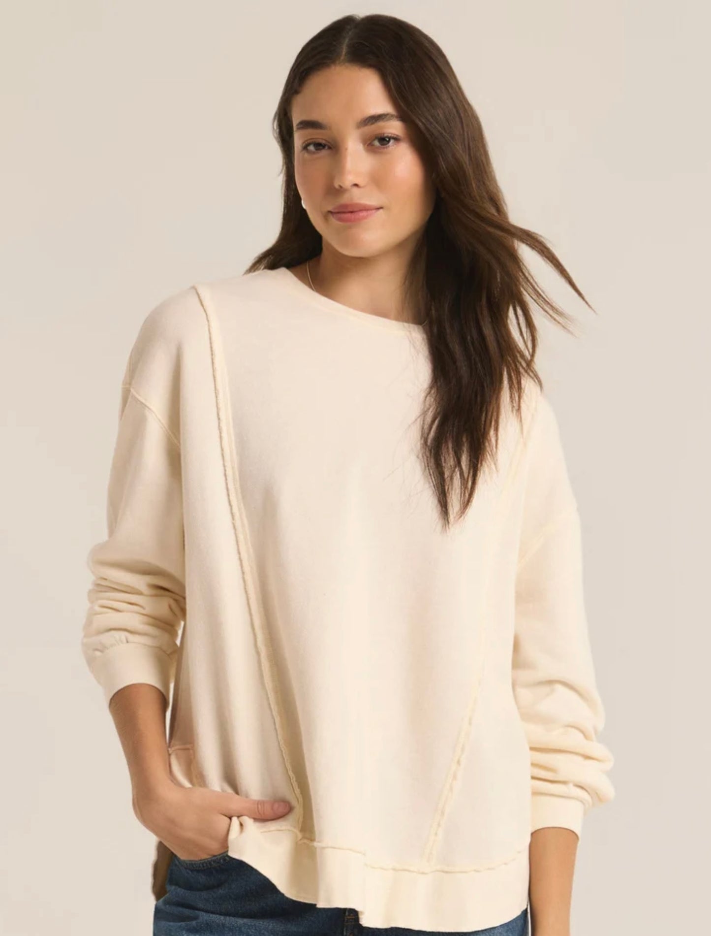 Replay Sweatshirt Sea Salt