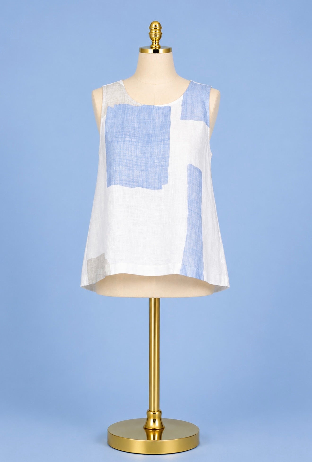 Coastal Colorblock blue tank