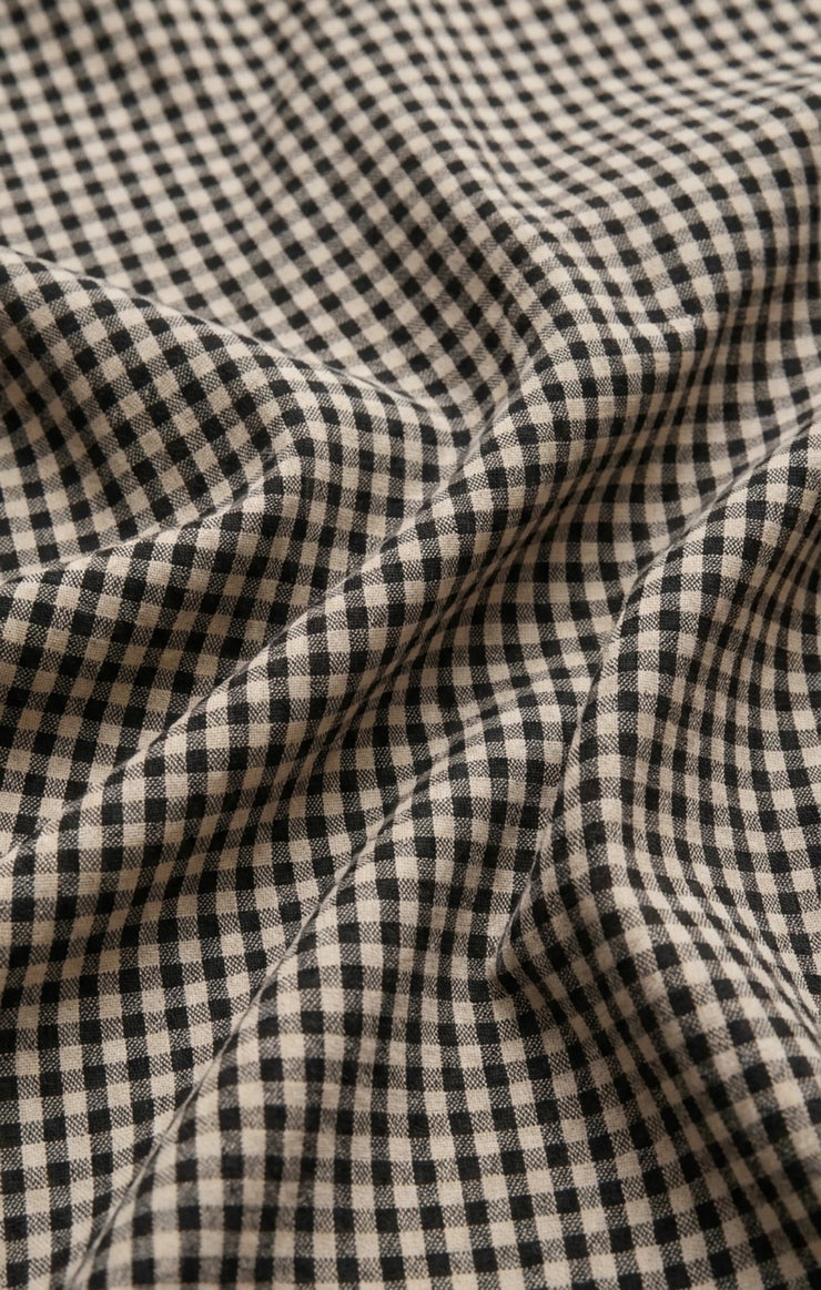 Brooke Gingham Skirt/ black