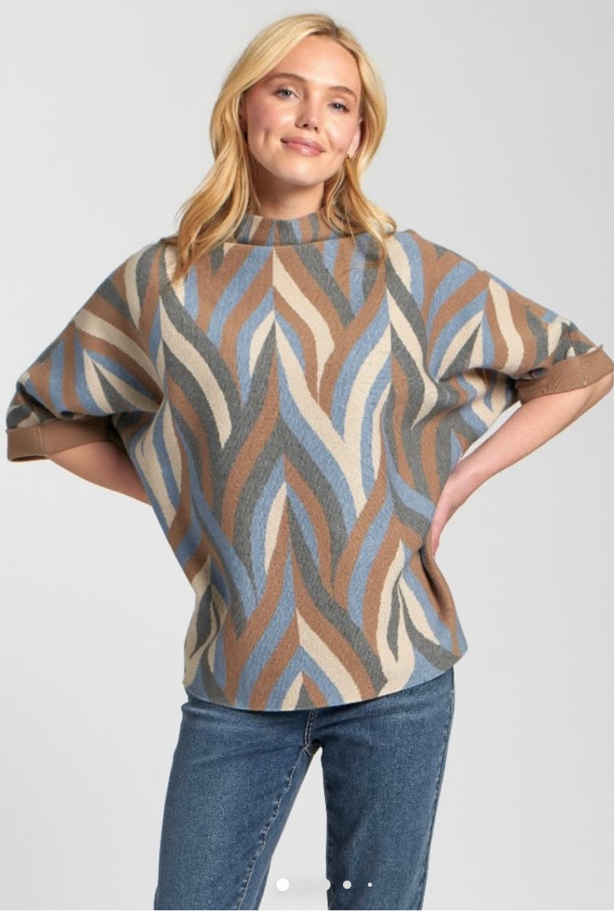 Mocha Sweater with cuffs