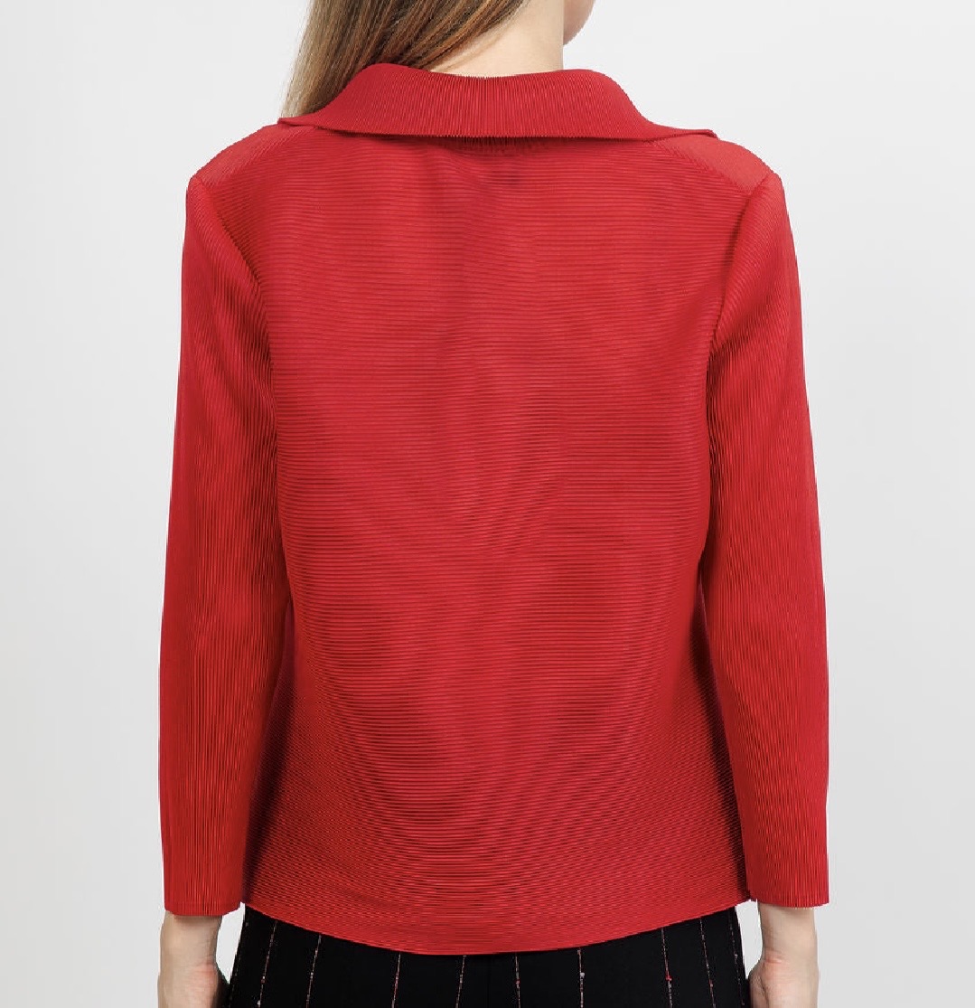 Parisian Pleats Night Out top/jacket in Roma