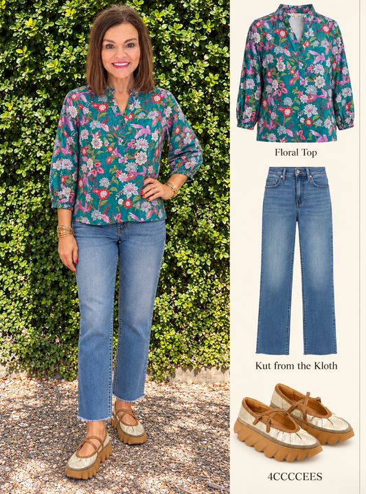 Daniella Top/ Jewel Garden