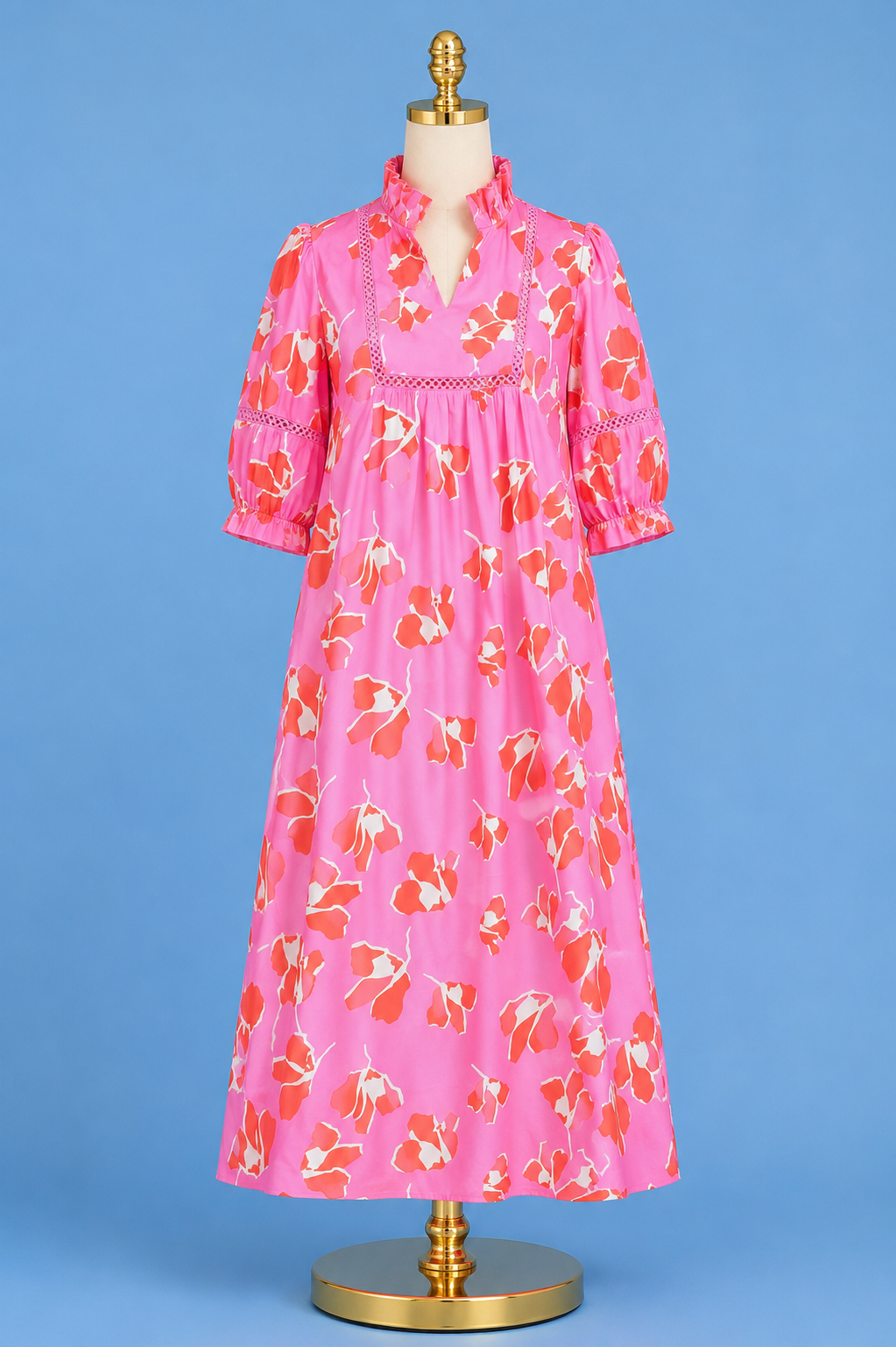 Maxi Dress/ Dancing Peonies