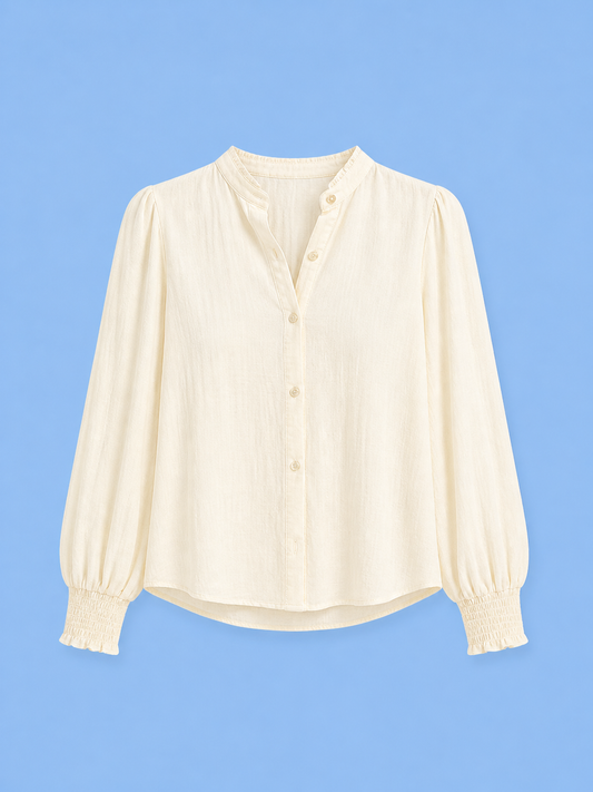 Emily Top/ Solid Pristine