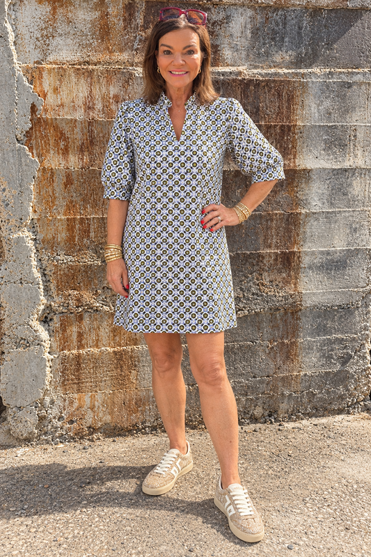 Emerson Dress/ Birdseye Geo