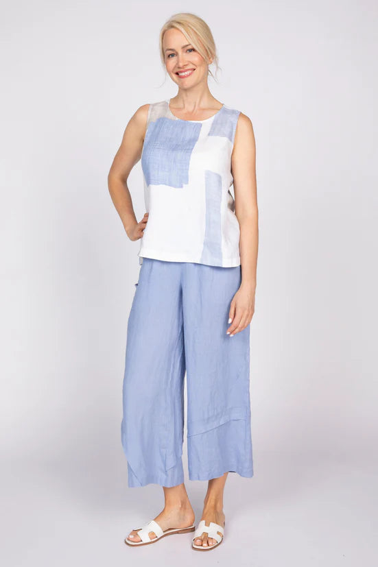 Coastal Colorblock blue tank