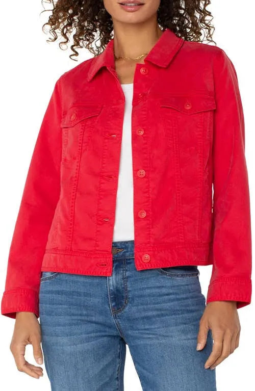 Trucker Jacket / geranium
