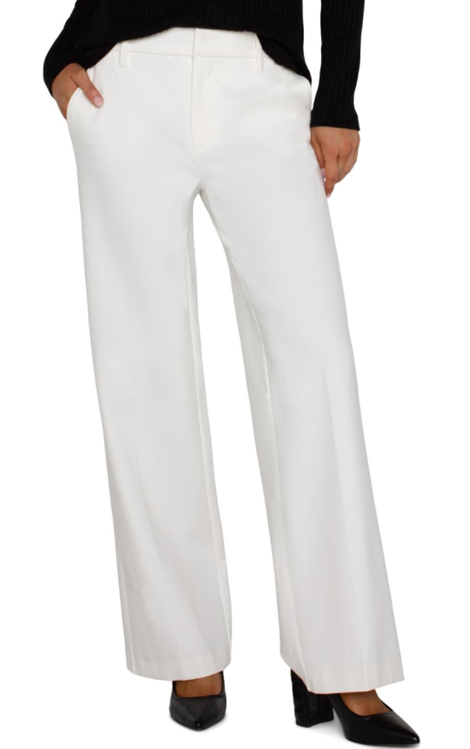 Liverpool Kelsey wide leg trouser vintage white