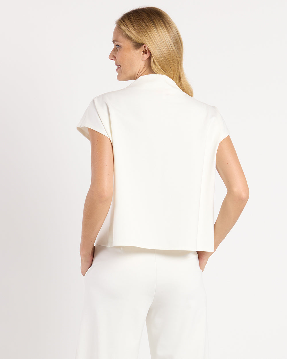 Tillie Ponte Top/ cream