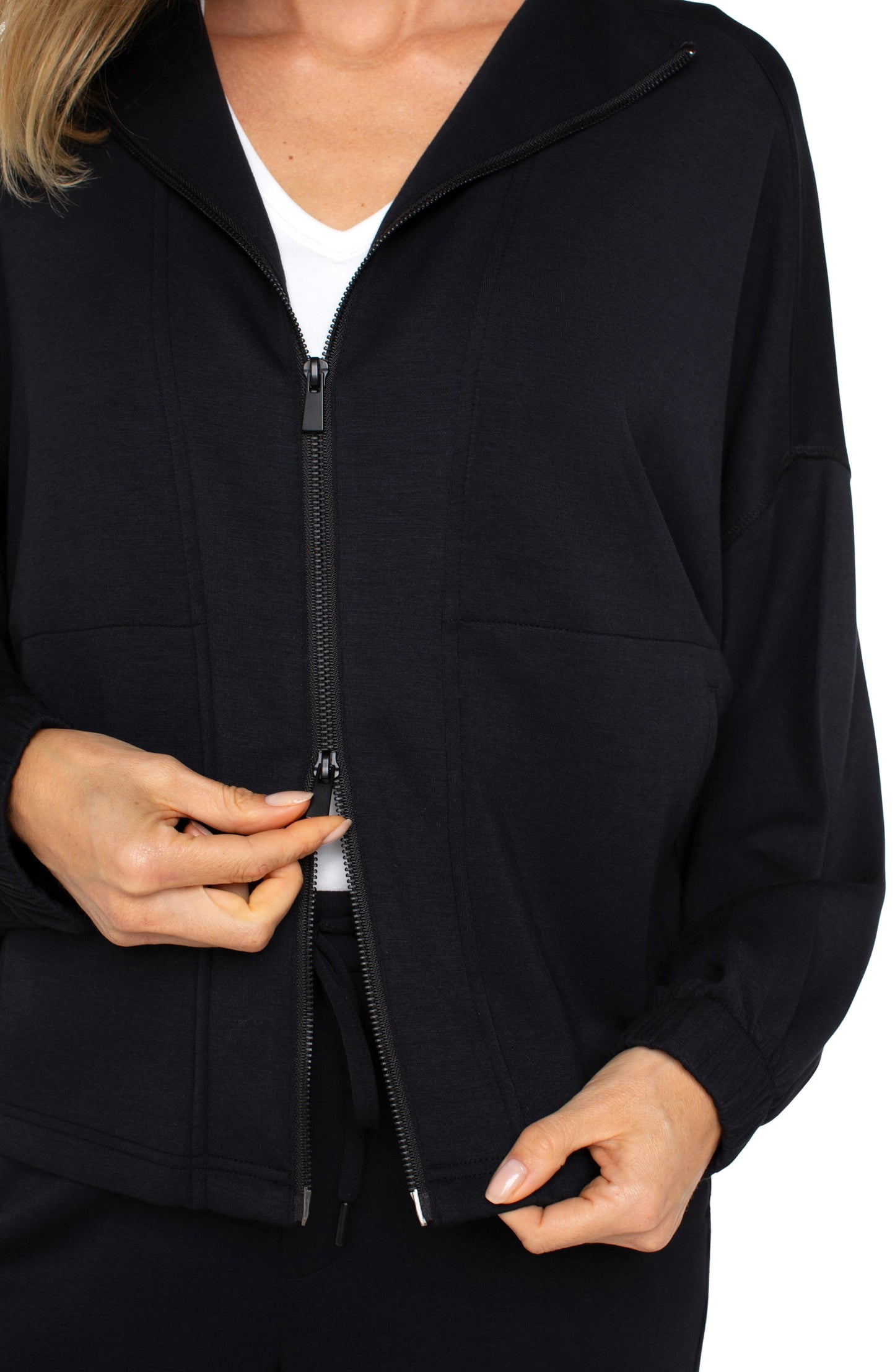 Zip Up Funnel Neck Jacket