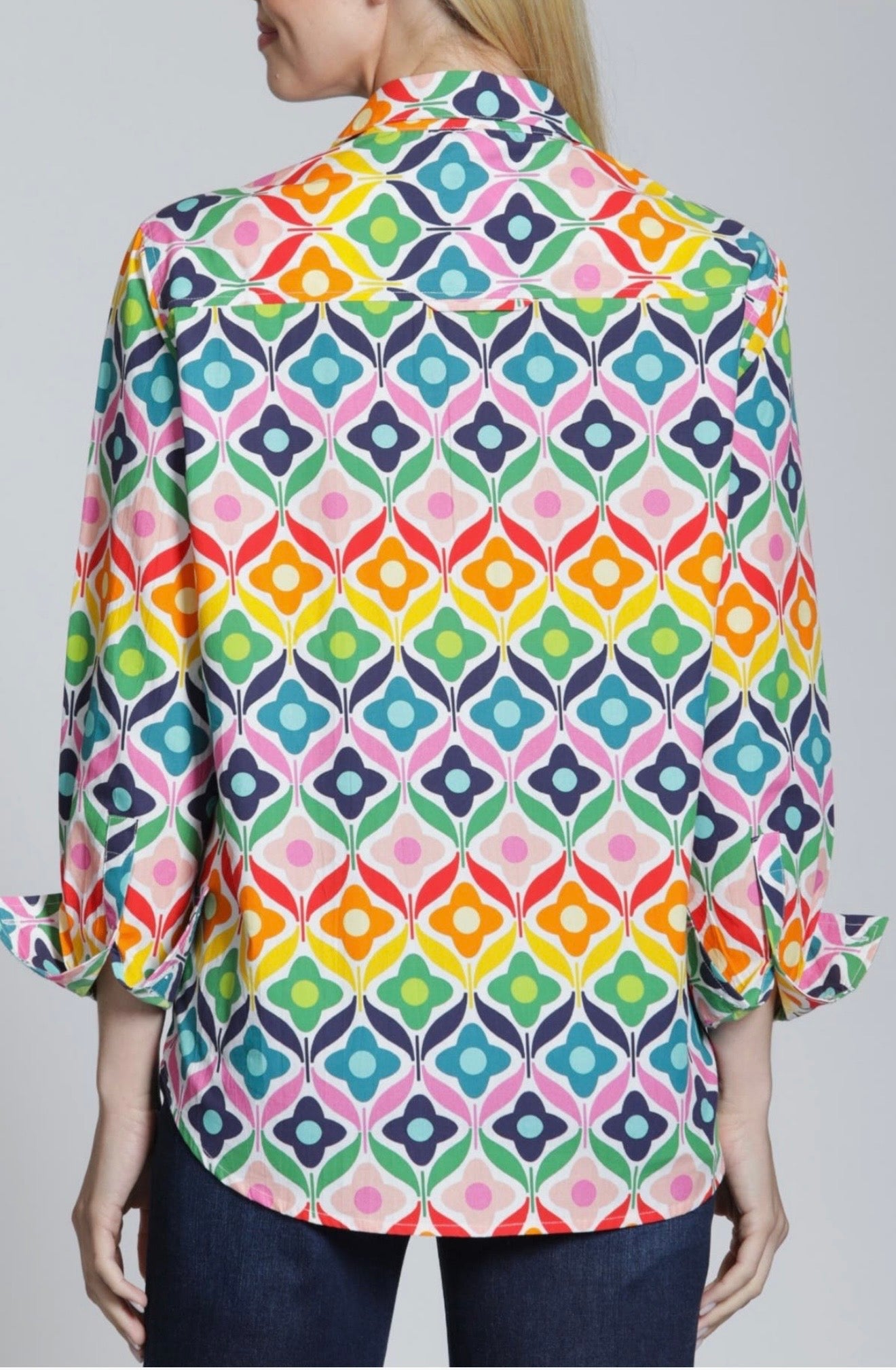 Boyfriend Top/ yellow multi