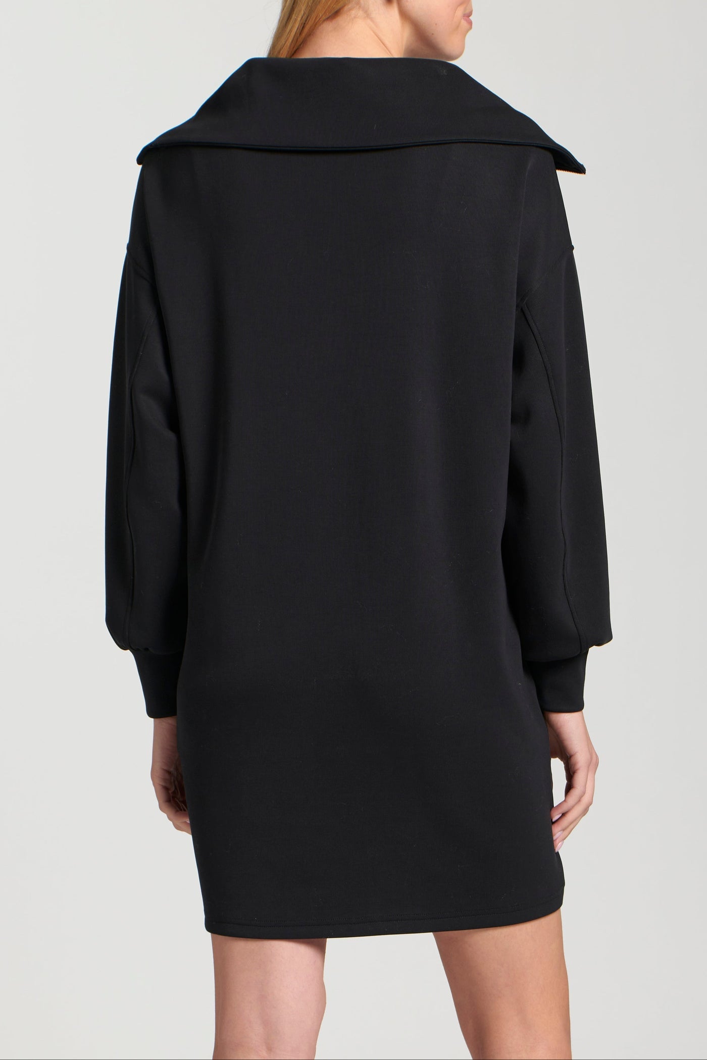 Half Zip Sweatshirt Dress