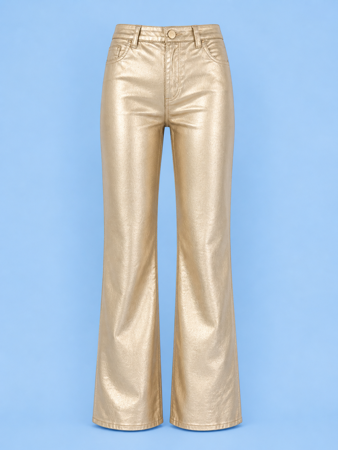 Charlotte High Rise Wide Leg/ gold