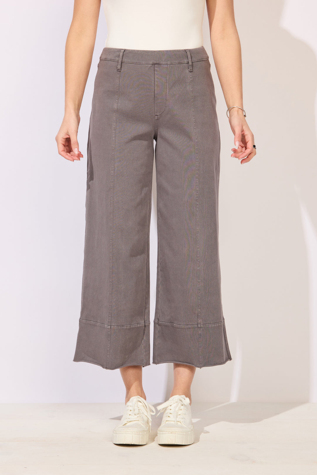 Knit Denim Crop Jean / Volcano