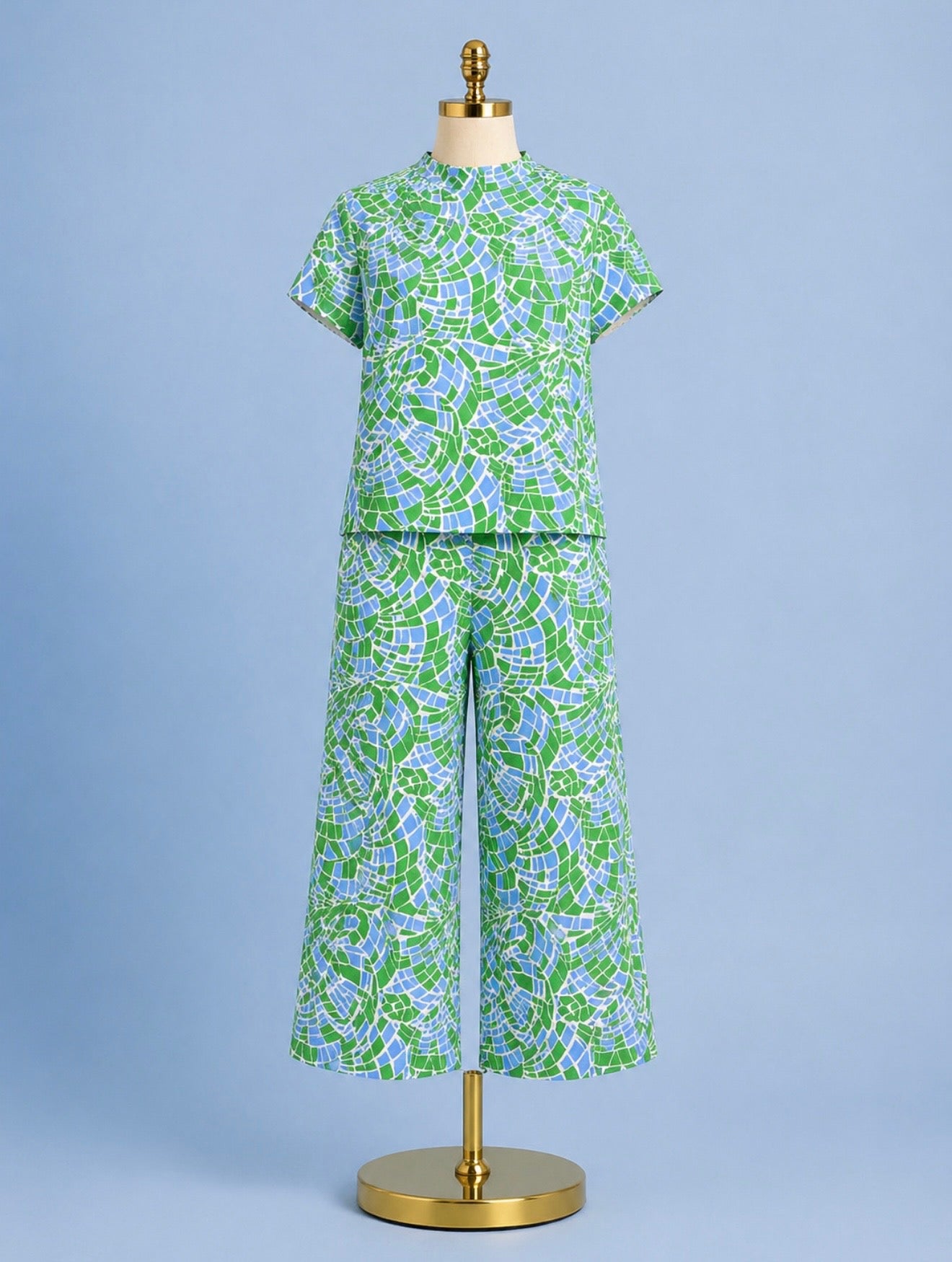 Lolly pant/ Painted Mosiac Periwinkle