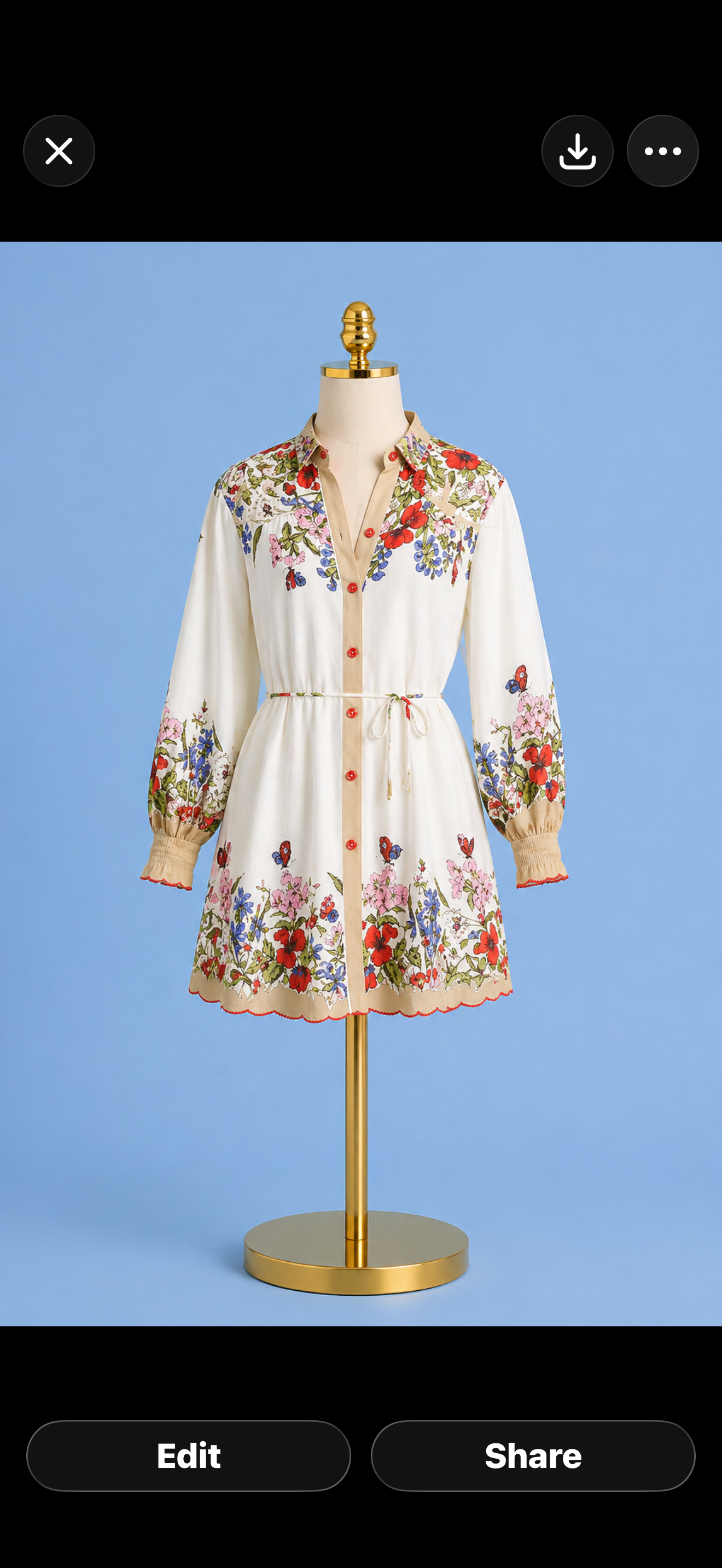 Tara Dress/ Butterfly Garden