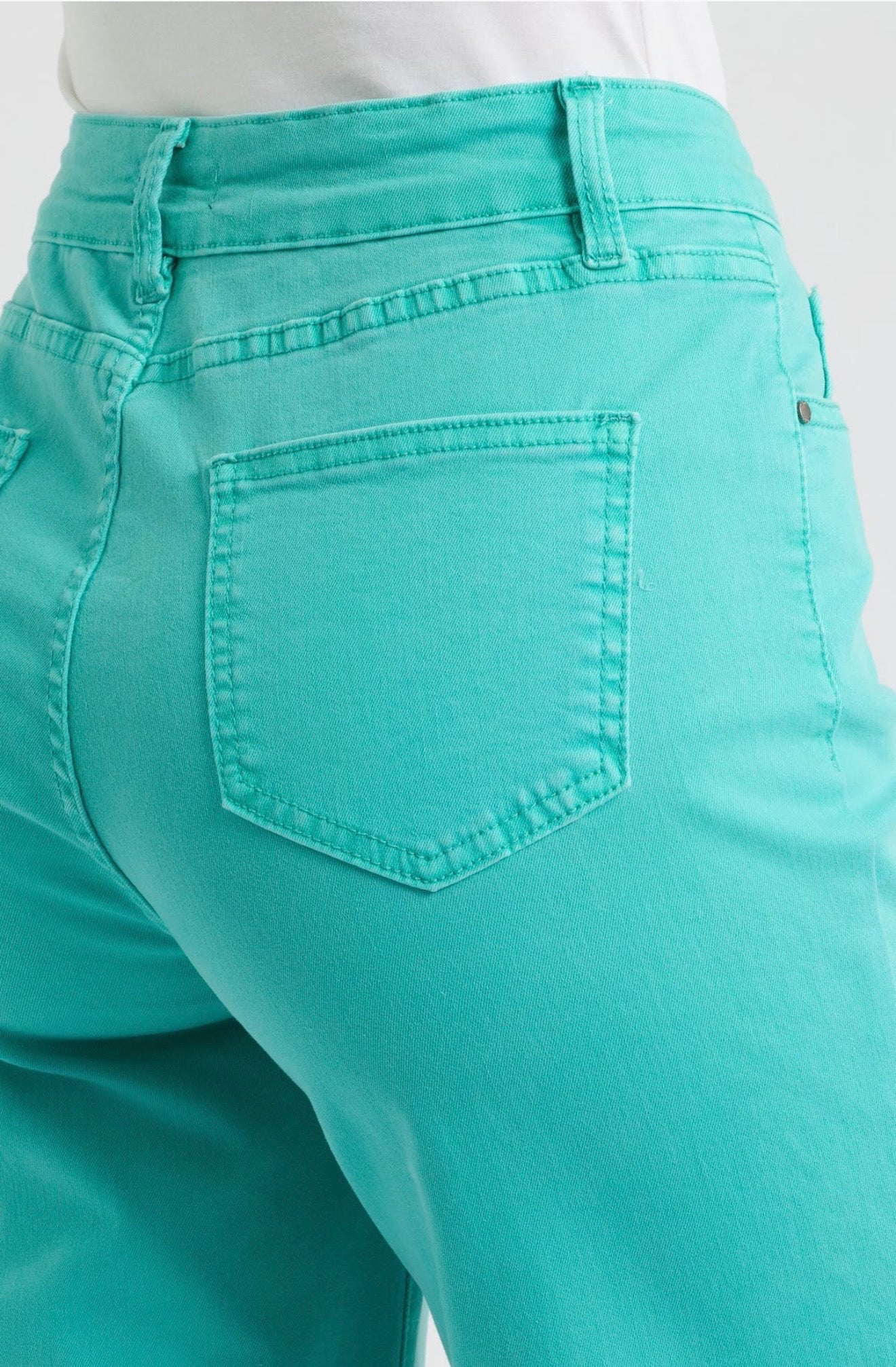 Wide Leg Crop / turquoise