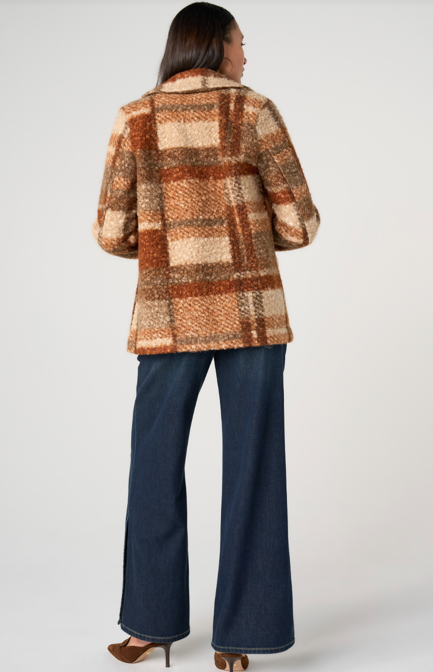 Double Breasted Peacoat / Nutmeg Multi