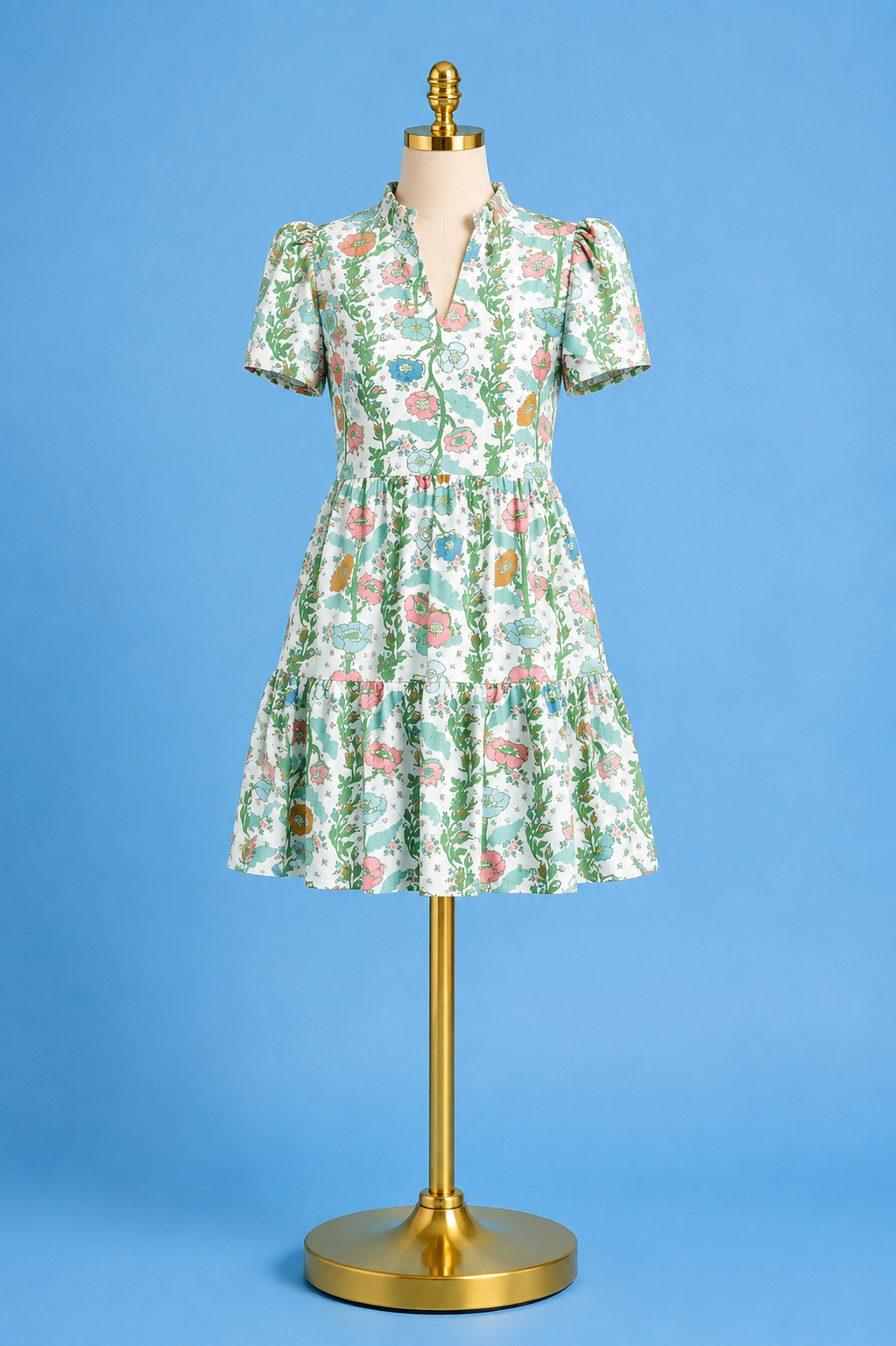 Navy Dress / Handkerchief Bloom
