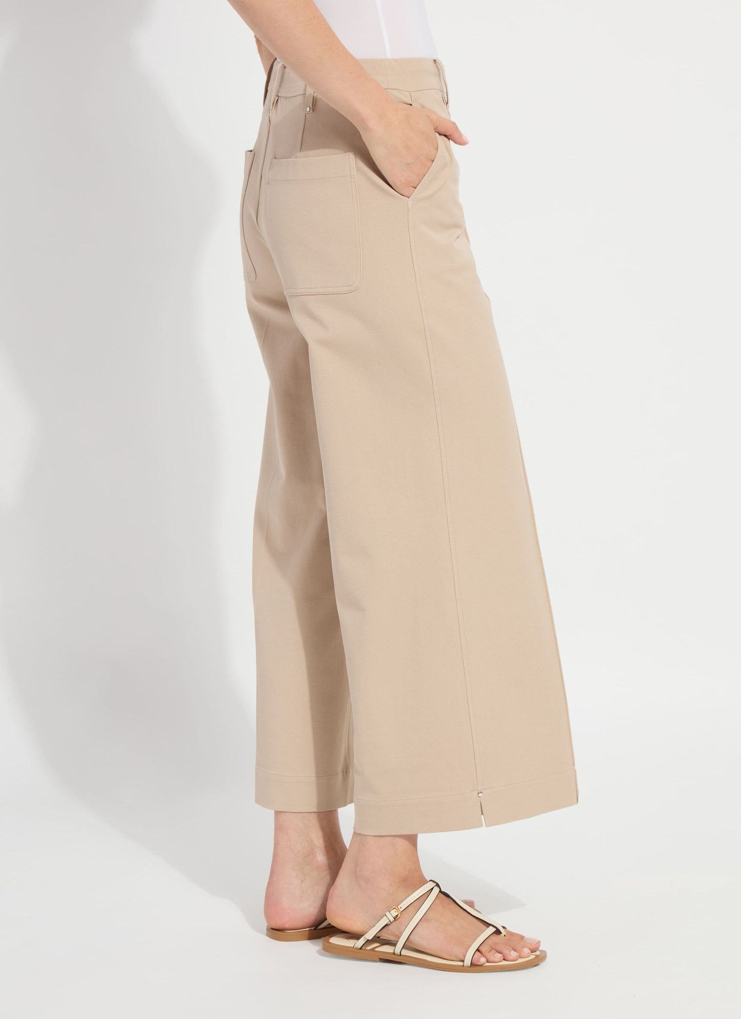 Miranda Straight Leg Trouser / khaki