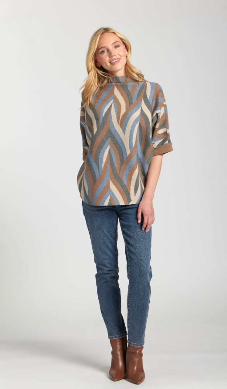 Mocha Sweater with cuffs