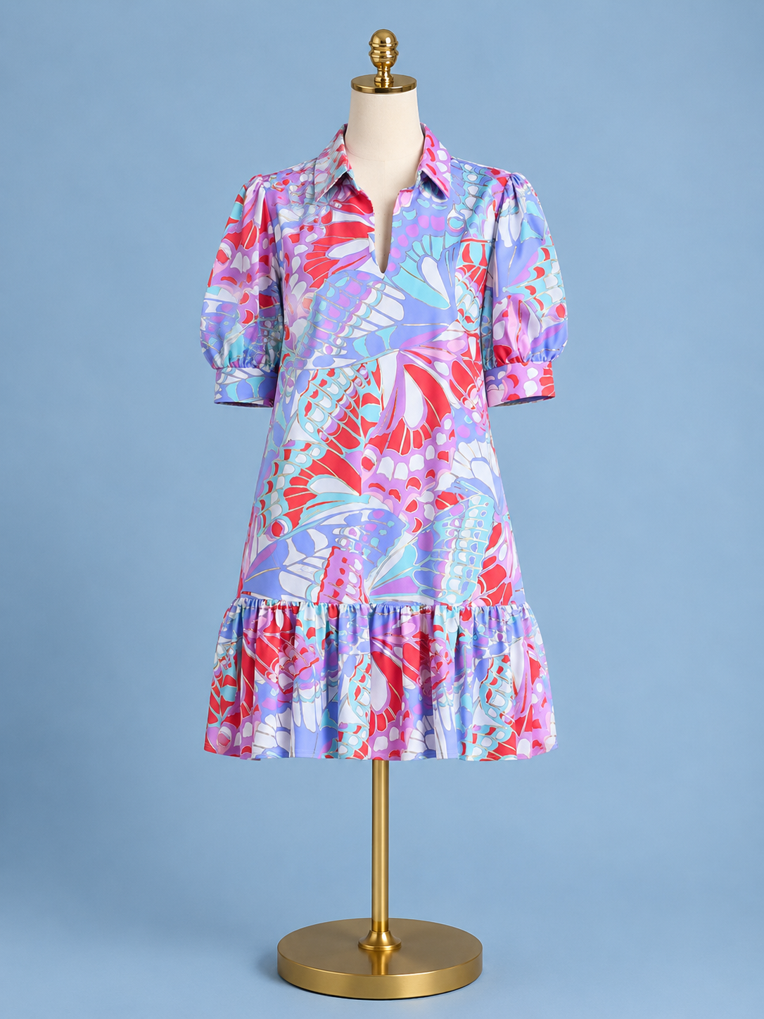 Tierney Dress / Butterfly Mosiac Gold
