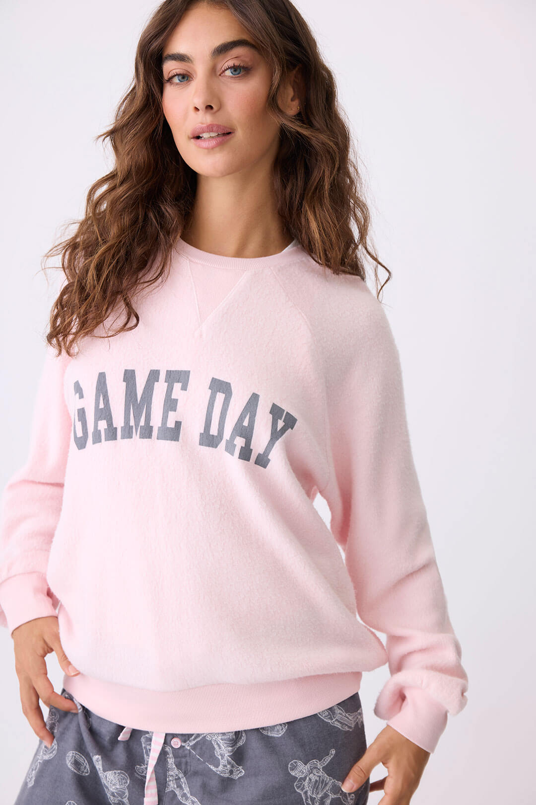 P.J. Salvage L/S Game Day Sweater (Blush)